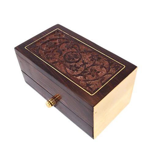 ZA-04 Timeless Treasures: Rosewood Jewelry Box – Perfect Gift for Jewelry Lovers