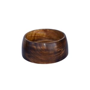 BWL-09 Handcrafted Wooden Multipurpose Bowl: Biscuits, Dry Fruits, and Candle-Making Delight