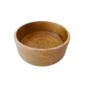 BWL-12 Artisanal Elegance: Handmade Indian Mango Wood Bowl – A Rustic Touch to Your Home