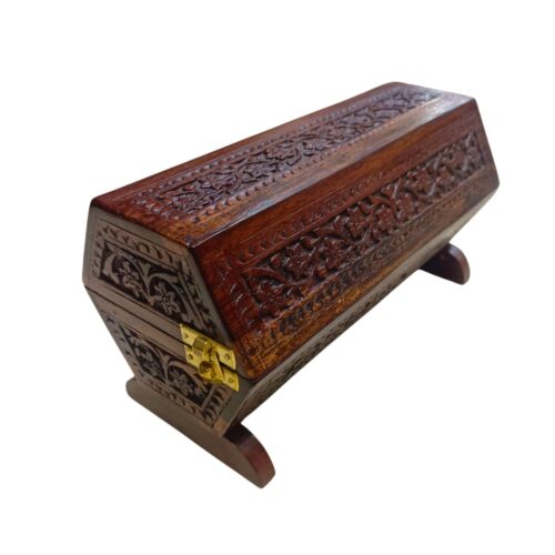 ZA-21 Timeless Elegance: Single Shisham Wood Bangle Box – Handcrafted in India