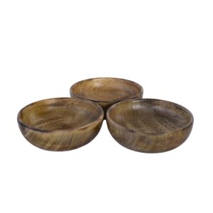 BWL-01 Handcrafted Wooden Multipurpose Bowl: Biscuits, Dry Fruits, and Candle-Making Delight