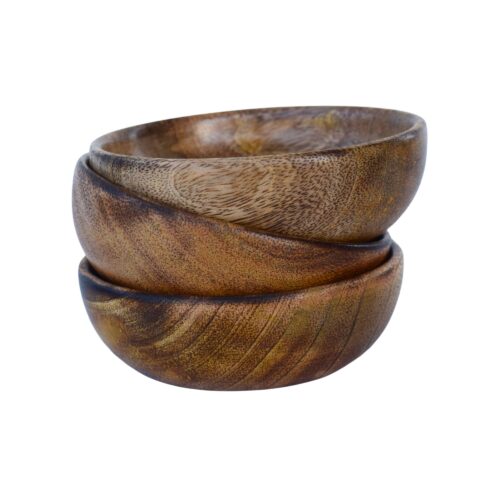 BWL-01 Handcrafted Wooden Multipurpose Bowl: Biscuits, Dry Fruits, and Candle-Making Delight