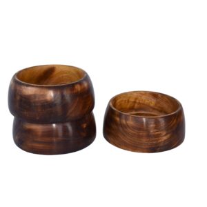 BWL-09 (Listing) Handcrafted Wooden Multipurpose Bowl: Biscuits, Dry Fruits, and Candle-Making Delight