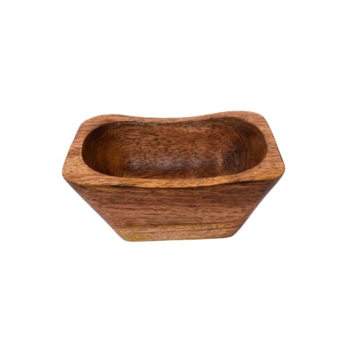 MDB-10 Handcrafted Rustic Mango Wood Dough Bowl – Versatile 8 x 5 x 2.5 Inch Size for Stylish Home Decore