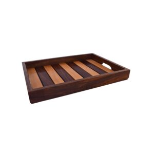 MWT-35 Set Indian Sheesham Wood Serving Tray Set – Timeless Elegance in 2 Sizes