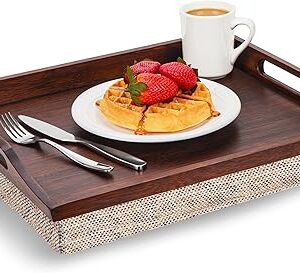 Wooden Bed Multipurpose Tray Lap desk with detachable cushion