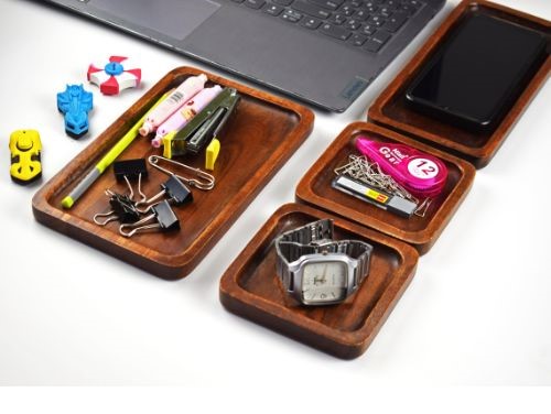 Desk Organizer Set | Wholesale Wood Table organizer set | Trendy organizers