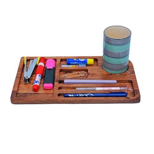 Wooden Table Organizer | Wholesale Wood Desk Organizer for Home, Office, Corporate gifting