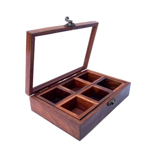 Wholesale Masala box | Handcrafted Wooden Masala Box